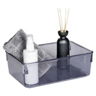 Koszyki łazienkowe - Szary organizer łazienkowy z plastiku z recyklingu San Diego – Wenko - miniaturka - grafika 1