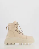 Botki damskie - Beżowe botki - Venezia - miniaturka - grafika 1