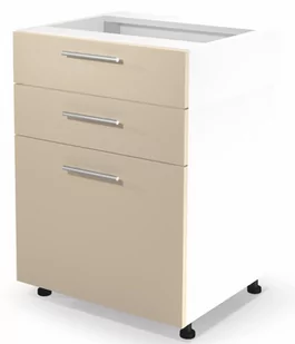 Szafka dolna z szufladami VENTO D3S-60/82 mechanizm Hettich front: beżowy - Szafki kuchenne - miniaturka - grafika 1