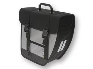 Basil Tour-Single torba rowerowa, prawa, wielokolorowa 17307_Schwarz/Silber_34 x 15 x 33 cm, 17 Liter - Sakwy rowerowe - miniaturka - grafika 1