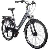 Rowery - Rower trekkingowy INDIANA X-Road 3.0 D17 26 cali damski Grafitowy - miniaturka - grafika 1