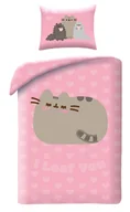 Pościel dla dzieci - Pościel dziecięca Pusheen 140 x 200 cm Halantex mikrofibra kotek kot - miniaturka - grafika 1