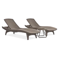 Meble ogrodowe - Keter zestaw mebli PACIFIC cappuccino - miniaturka - grafika 1