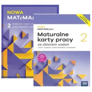 Pakiet Nowa Matematyka 2. Podręcznik i Maturalne karty pracy ze zbiorem zadań. Zakres podstawowy i rozszerzony. Edycja 2024 - Podręczniki do technikum Pakiet Nowa Matematyka 2. Podręcznik i Maturalne karty pracy ze zbiorem zadań. Zakres podstawowy i rozszerzony. Edycja 2024 - Podręczniki do technikum - miniaturka - grafika 1