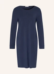 Hanro Koszula Nocna Natural Elegance blau - Bielizna nocna - miniaturka - grafika 1