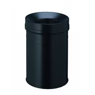 Kosze na śmieci - Kosz na śmieci DURABLE SAFE+ samo-gaszący czarny 15l 332501 - miniaturka - grafika 1