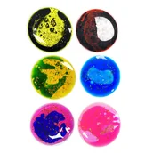 Zabawki sensoryczne - Sensoryczne maty żelowe okrągłe 6szt. SI dotykowe dla dzieci wytrzymałe - miniaturka - grafika 1