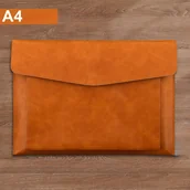 Inne - Organizer na Dokumenty A4 z Sztucznej Skóry - Duża Pojemność, Dwupoziomowa Torba do Przechowywania na Akta i Ochrona Laptopa - miniaturka - grafika 1