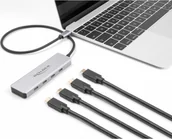 Huby USB - HUB USB Delock DeLOCK USB 10 Gbps USB Type-C Hub with 4 x USB Type-C socket, USB hub grey - miniaturka - grafika 1