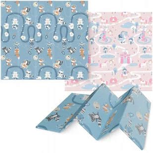 MATA EDUKACYJNA DLA NIEMOWLĄT PIANKOWA DWUSTRONNA DLA DZIECI XPE 200x180cm - Maty edukacyjne - miniaturka - grafika 1