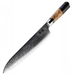 Japoński Nóż Szefa Kuchni Koufuku Stal Damasceńska AUS-10 Na Prezent Profesjonalny - Noże kuchenne - miniaturka - grafika 1