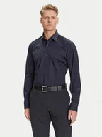 Koszule męskie - BOSS Koszula H-Joe 50545075 Granatowy Regular Fit - miniaturka - grafika 1