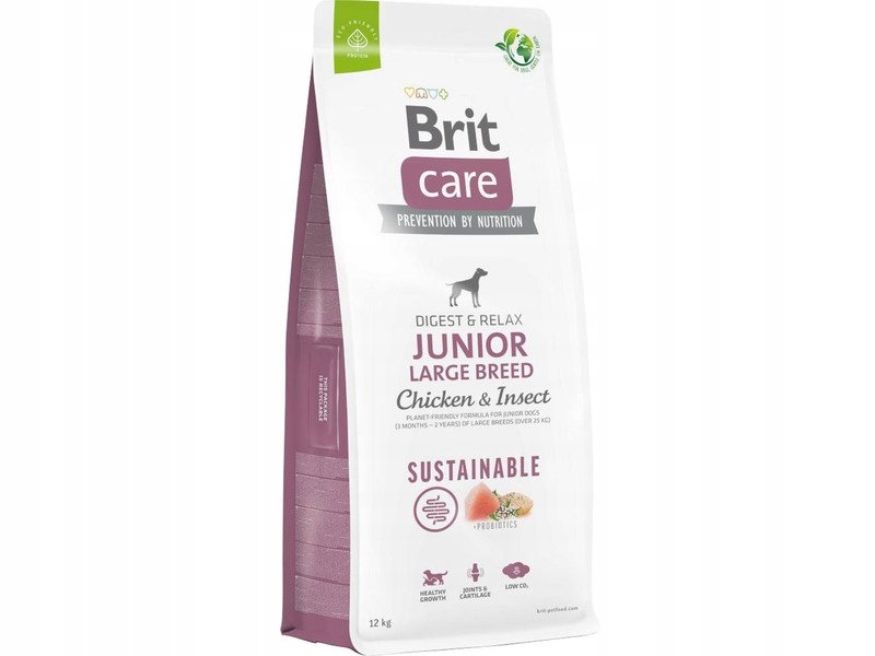 Brit Care Dog Sustainable Large Junior Chicken Insect 12kg