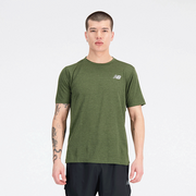 Koszulki męskie - Koszulka męska New Balance MT21262KMU zielona - miniaturka - grafika 1