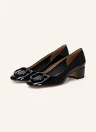 Czółenka - Ferragamo Czółenka Lakierowane Mara 40 schwarz - miniaturka - grafika 1