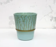 Kubki - Kubek Matcha [szkliwo z zielonej herbaty+kamionka] - miniaturka - grafika 1