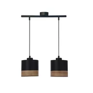 Lampy sufitowe - Porto lampa wisząca 2-punktowa czarna 32-17604 - miniaturka - grafika 1