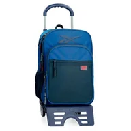 Plecaki szkolne i tornistry - Reebok Atlantic Plecak szkolny z wózkiem Niebieski 30x40x12 cms Poliester 14,4L by Joumma Bags, niebieski, plecak szkolny na kółkach - miniaturka - grafika 1