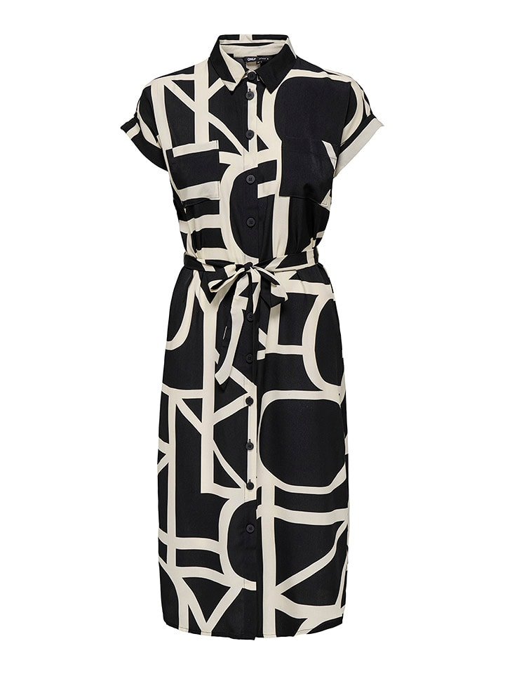 ONLY Sukienka w kolorze czarno-beżowym