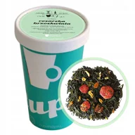 Herbata - Herbata zielona CESARSKA BRZOSKWINIA kwiat słonecznika truskawki na prezent - herbata liściasta sypana mieszanka napar susz - miniaturka - grafika 1