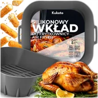 Akcesoria i części AGD - TEMU Kuketo -Wkład do frytkownicy beztłuszczowej Air Fryer, wielorazowy pojemnik do pieczenia, kosz silikonowy odporny na wysoką temperaturę, do - miniaturka - grafika 1