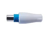 Akcesoria TV-SAT - 20 szt. Wtyk antenowy prosty duży HQ blue - miniaturka - grafika 1