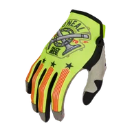 Rękawice motocyklowe - Rękawice Cross O'Neal MAYHEM PISTON V.23 Neonowy Żółty/Czarny/CzerwonyS - miniaturka - grafika 1