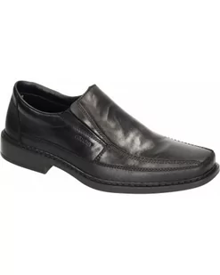 PÓŁBUTY RIEKER - 630058-01 BLACK - Rieker - Półbuty męskie - miniaturka - grafika 1