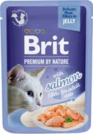 Mokra karma dla kotów - BRIT PREMIUM CAT Salmon Jelly Fillets Adult - łosoś w galaretce 85g - miniaturka - grafika 1