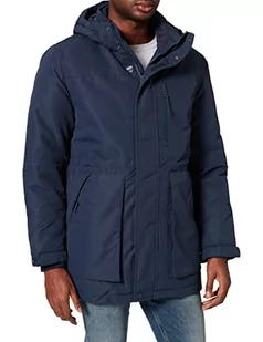 Tommy Jeans Płaszcz męski Tech Parka, Ciemna granatowa, XS - Płaszcze męskie - miniaturka - grafika 1