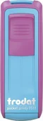 Pieczątki - Trodat Pieczątka Trodat Pocket Printy 9511 różowo-turkusowa - miniaturka - grafika 1