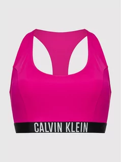 Stroje kąpielowe - Calvin Klein Swimwear Góra od bikini Intense Power KW0KW01827 Różowy - grafika 1