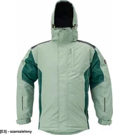 Odzież robocza - CERVA DAYBORO parka - męska kurtka zimowa, odpinany kaptur, polar kołnierz i w kapturze, odblaskowe elementy, 100% poliester - szarozielony 3XL - miniaturka - grafika 1