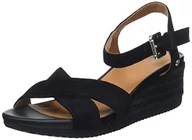 Espadryle damskie - Geox D Ischia Corda Espadryle Kobiety, Czarny (Black01), 37 EU - miniaturka - grafika 1