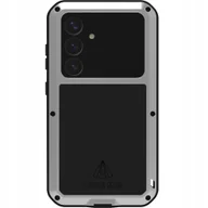 Etui i futerały do telefonów - LOVE MEI Etui pancerne + szkło Powerful do Galaxy S25, srebrne - miniaturka - grafika 1