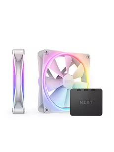 NZXT F140 RGB DUO 2-pack & RGB Controller - White - Chłodzenie do obudowy - 140 mm - 36 dBA - Wentylatory komputerowe - miniaturka - grafika 1