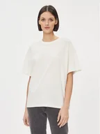 Koszulki i topy damskie - Wrangler T-Shirt Girlfriend 112343069 Biały Loose Fit - miniaturka - grafika 1