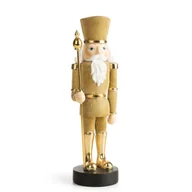Ozdoby bożonarodzeniowe - Świąteczna figurka 198 10X10X32 złota - miniaturka - grafika 1