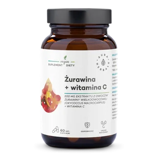 Aura Herbals Żurawina 800 mg + Witamina C Suplement diety 60 kaps. - Przeziębienie i grypa - miniaturka - grafika 1