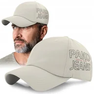 Czapki i chusty sportowe męskie - Letnia CZAPKA z Daszkiem Sportowa Bejsbolówka JASNOSZARA Lekka Pako Jeans - miniaturka - grafika 1
