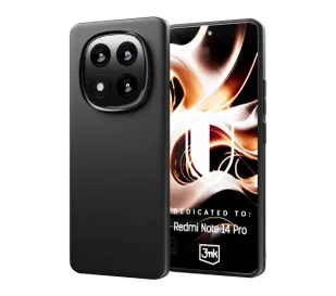 3mk Matt Case do Redmi Note 14 Pro Czarny - Etui i futerały do telefonów - miniaturka - grafika 1