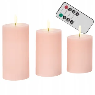 ROMANTYCZNE NASTROJOWE ŚWIECZKI 3 SZT PRZYTULNA ATMOSFERA DO DOMU - Świece ROMANTYCZNE NASTROJOWE ŚWIECZKI 3 SZT PRZYTULNA ATMOSFERA DO DOMU - Świece - miniaturka - grafika 1