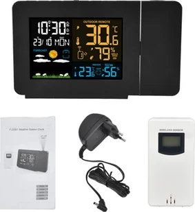 Termometr wewnętrzny i zewnętrzny, inteligentne urządzenie, technologia czujników bezprzewodowych, A - Stacje pogodowe - miniaturka - grafika 1