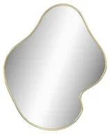 Lustra - Wiszące lustro ścienne złote 50x40 cm - BLACK/GOLD 3X - miniaturka - grafika 1