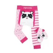 Spodnie i spodenki dla dziewczynek - Zoocchini Legginsy I Skarpetki Panda 12-18M. - miniaturka - grafika 1