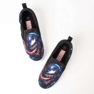 Buty dla chłopców - Cool Club, Trampki slip on chłopięce, czarne, Marvel Super Heroes - grafika 1