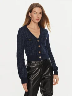 Guess Kardigan Tiffany W4BR0F Z3K40 Niebieski Regular Fit - Swetry damskie - miniaturka - grafika 1