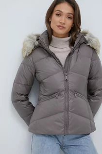 Kurtki damskie - Calvin Klein kurtka puchowa damska kolor fioletowy zimowa - grafika 1