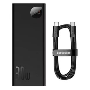 Baseus Adaman Powerbank 20000mAh 30W PPAD030001 z wyświetlaczem Czarny - Powerbanki - miniaturka - grafika 1