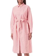 Sukienki - United Colors of Benetton Sukienka damska, Różowy W Czerwone Paski 67t, L - miniaturka - grafika 1
